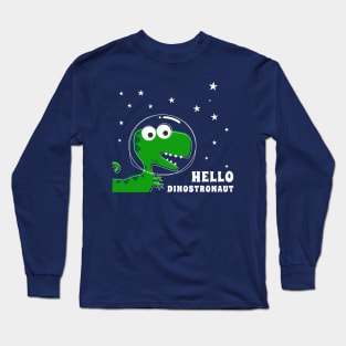 Cute Astronaut dinosaur. Long Sleeve T-Shirt